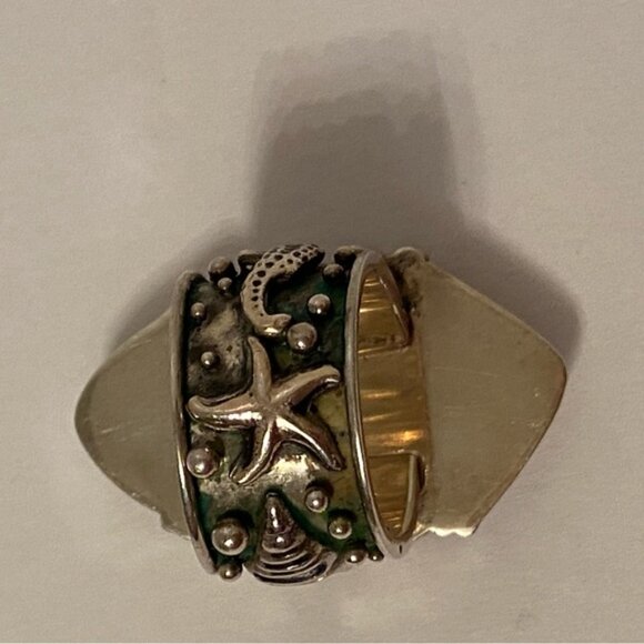 ECHO OF THE DREAMER RING STERLING SILVER MULTI COLOR STONES SIZE 7 15.9g - Picture 10 of 12